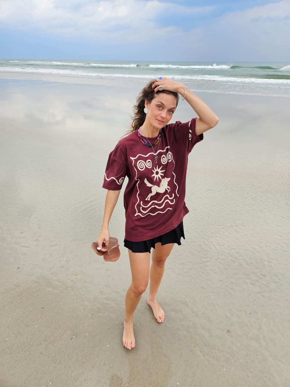 T-shirt Oversize Caballo Bajo el Sol