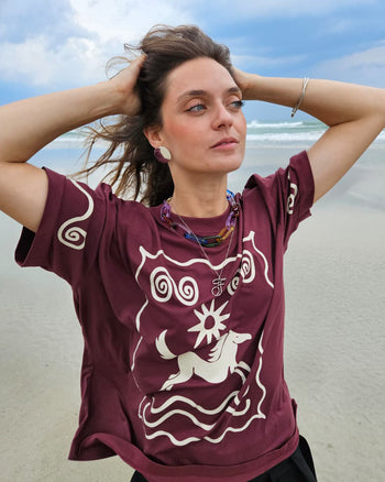 T-shirt Oversize Caballo Bajo el Sol