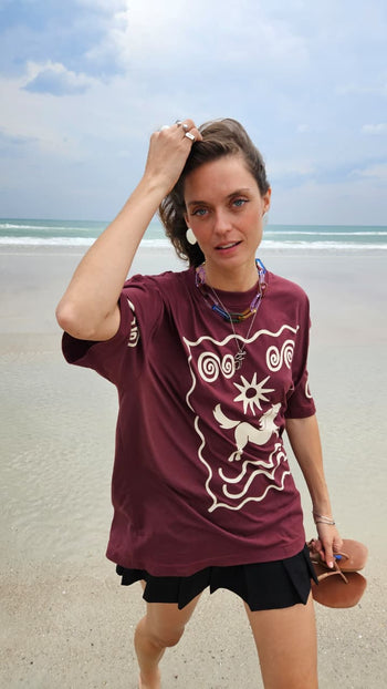 T-shirt Oversize Caballo Bajo el Sol