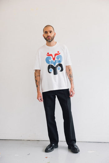 T-shirt Oversize Flor-Mariposa