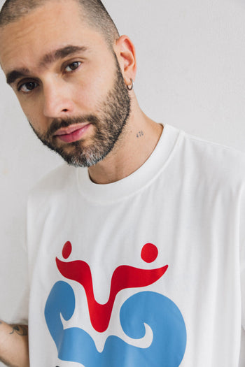 T-shirt Oversize Flor-Mariposa