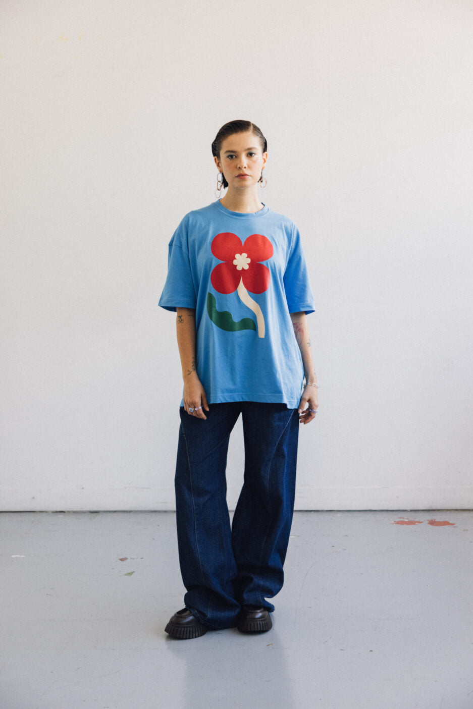 T-shirt Oversize Hibiscus