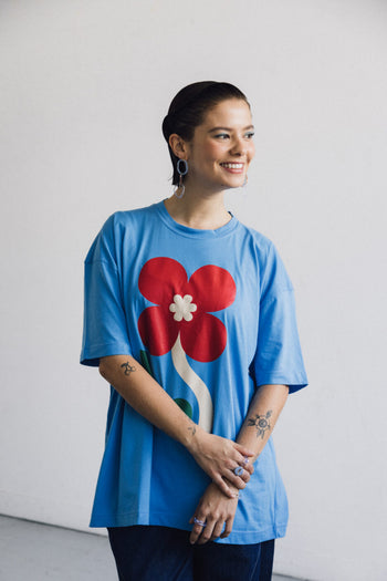 T-shirt Oversize Hibiscus
